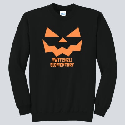 Adult Crewneck - Fall Holidays - Jack O' Lantern - Orange Thumbnail