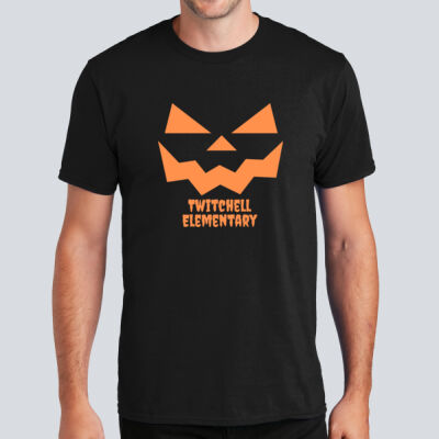 Adult T-Shirt - Fall Holidays - Jack O' Lantern - Orange Thumbnail