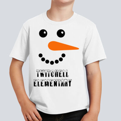 Youth T-Shirt - Winter Holidays - Snowman  Thumbnail